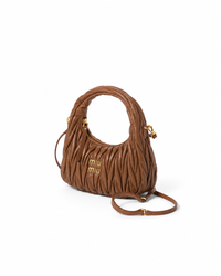 Wander Matelassé Hobo Bag – Caramel