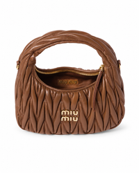 Wander Matelassé Hobo Bag – Caramel
