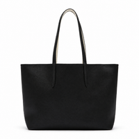Anna Reversible Tote con Pouch – Negro / Crema