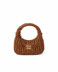 Wander Matelassé Hobo Bag – Caramel